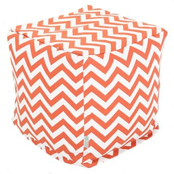 Majestic Home Goods Chevron Indoor Outdoor Small Cube Ottoman