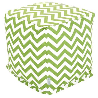 Majestic Home Goods Chevron Indoor Outdoor Small Cube Ottoman