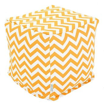 Majestic Home Goods Chevron Indoor Outdoor Small Cube Ottoman