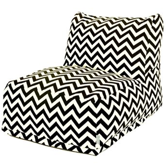 Majestic Home Goods Chevron Indoor Outdoor Beanbag Chair Lounger