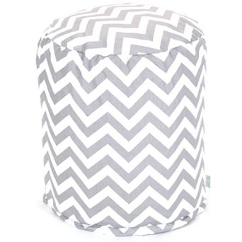 Majestic Home Goods Chevron Indoor Outdoor Small Pouf Ottoman