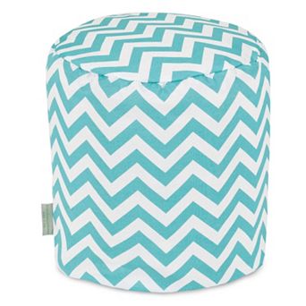 Majestic Home Goods Chevron Indoor Outdoor Small Pouf Ottoman