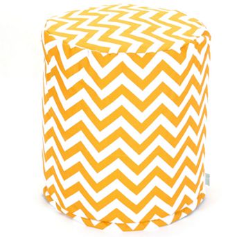 Majestic Home Goods Chevron Indoor Outdoor Small Pouf Ottoman