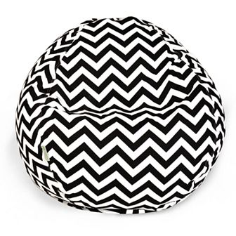 Majestic Home Goods Chevron Indoor Outdoor Small Beanbag Chair