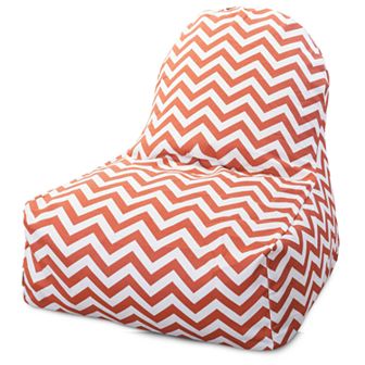 Majestic Home Goods Chevron Indoor Outdoor Kick-It Chair