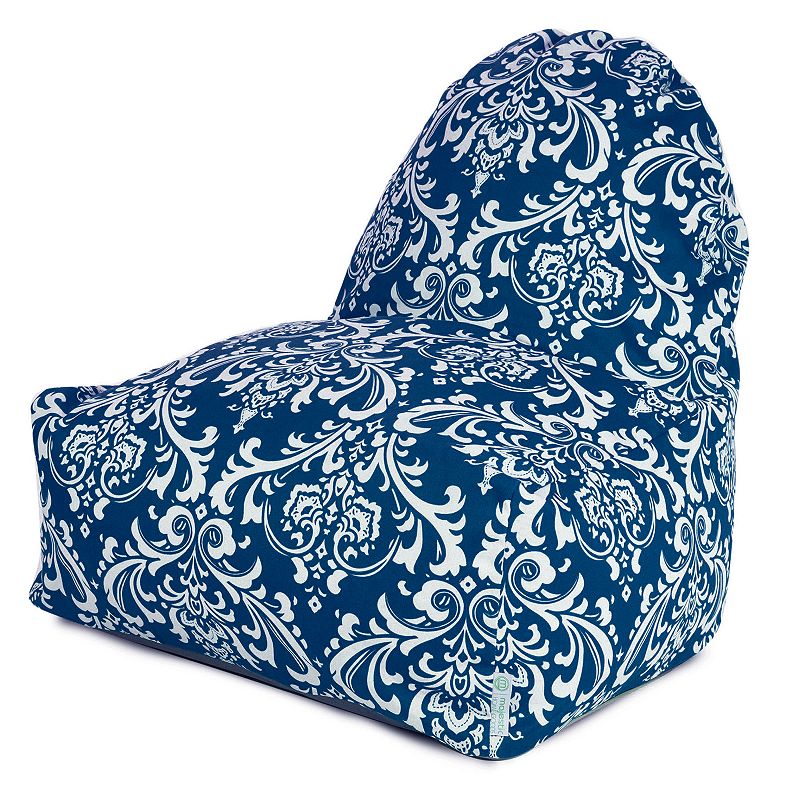 Majestic Home Goods French Quarter Indoor Outdoor Kick-It Chair, Blue, FLR 