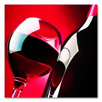 18'' x 18'' ''Red Wine'' Canvas Wall Art by Roderick Stevens