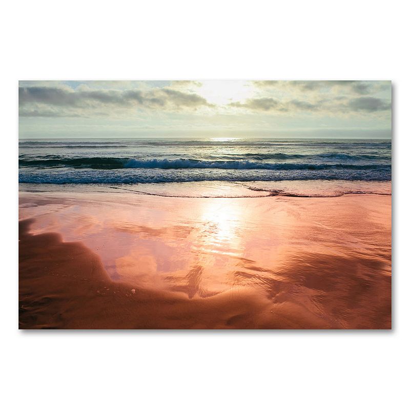 35 x 47 Coastal Reflections IV Canvas Wall Art by Ariane Moshayedi,