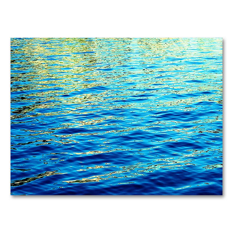 22 x 32 Ripples Canvas Wall Art by Ariane Moshayedi, Blue, 22 X 