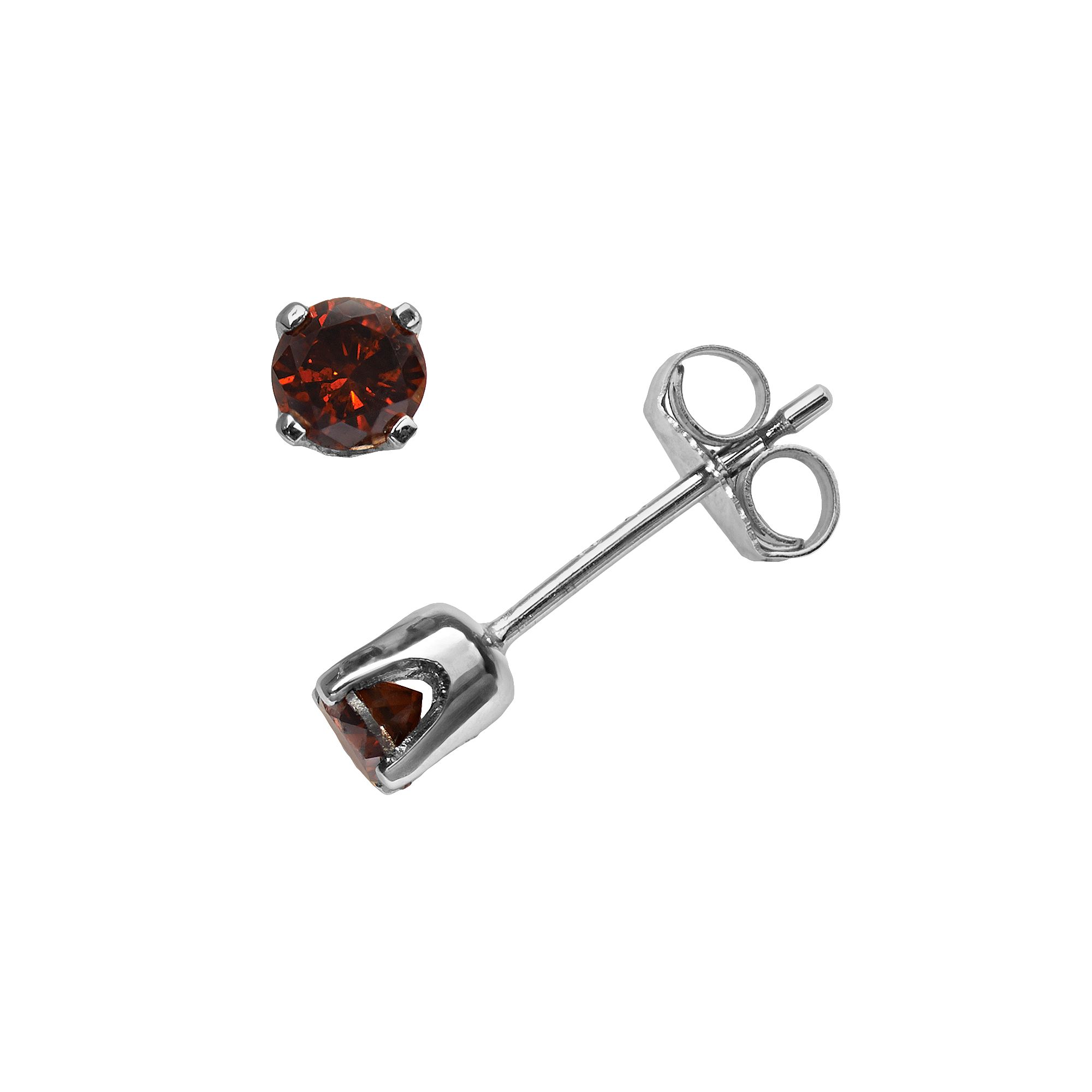 Jewelexcess 14k White Gold 1/3-ct. T.W. Cherry Berry Diamond Stud Earrings,
