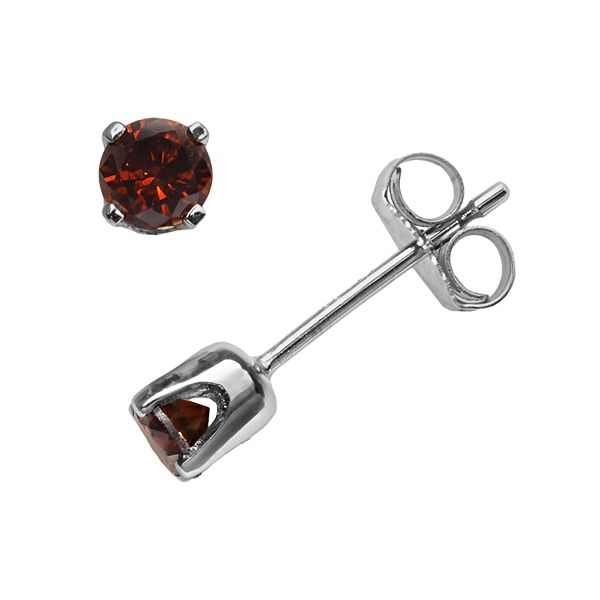 Jewelexcess 14k White Gold 1/3-ct. T.W. Cherry Berry Diamond Stud Earrings