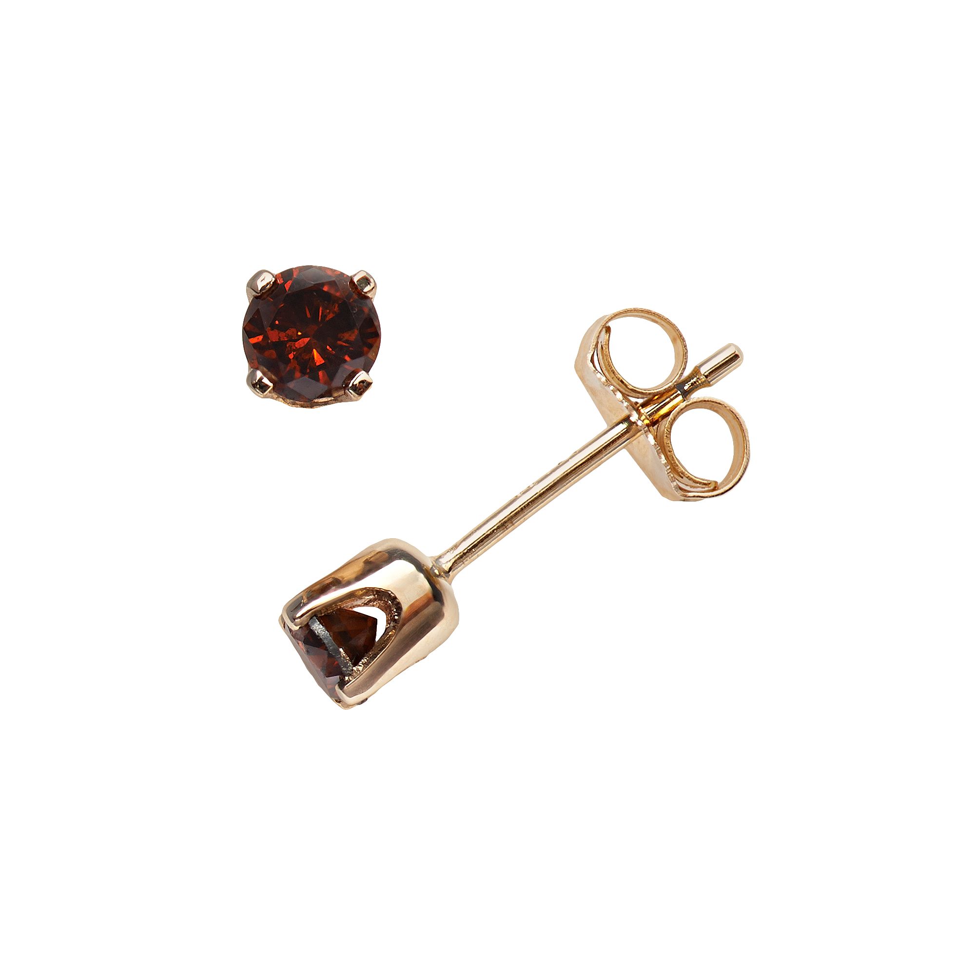 Jewelexcess 14k Gold 1/3-ct. T.W. Cherry Berry Diamond Stud Earrings, Women