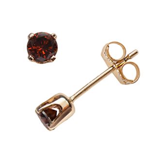 Jewelexcess 14k Gold 1/3 ct T.W. Cherry Berry Diamond Stud Earrings