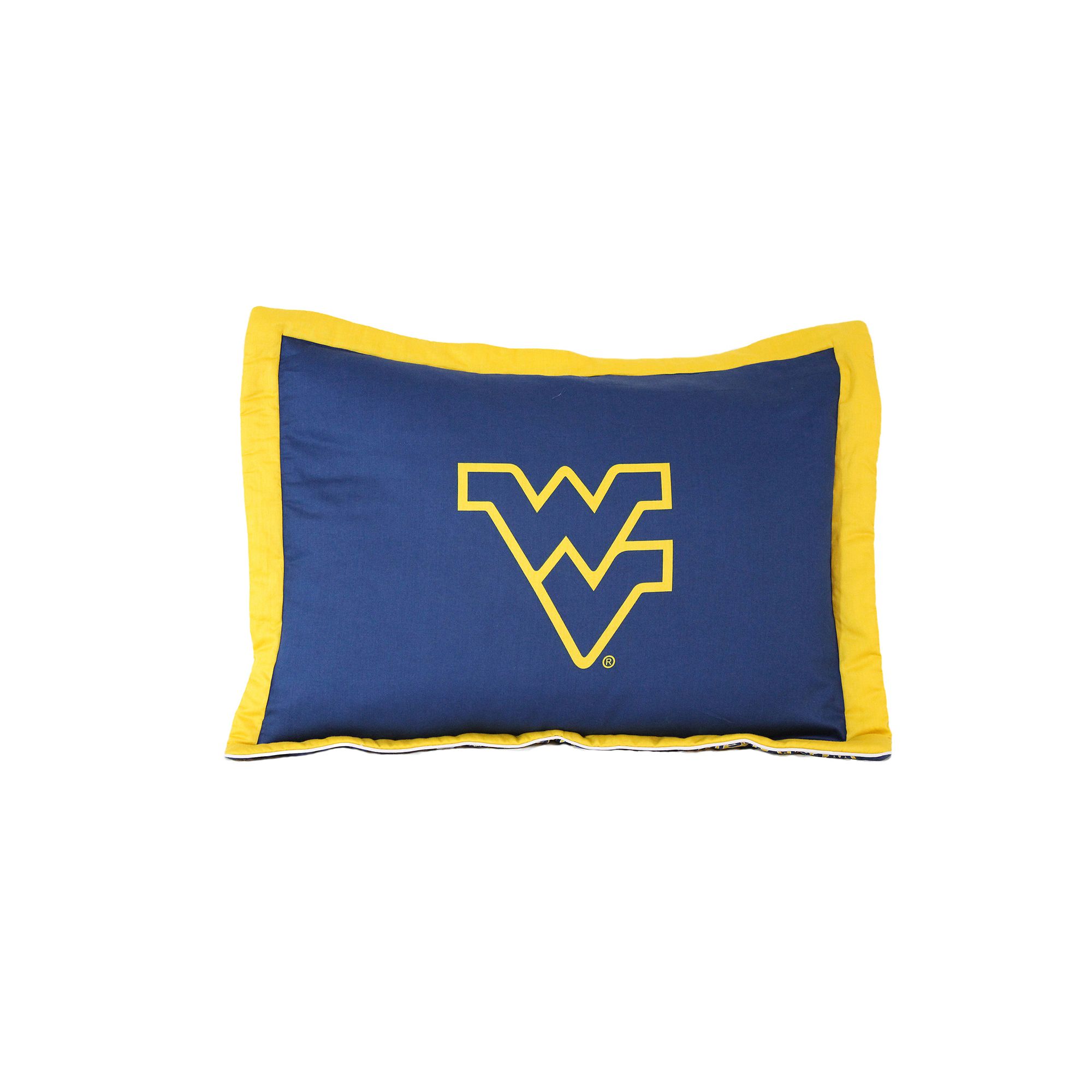 College Covers West Virginia Mountaineers Printed Pillow Sham, Team