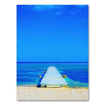 "Beach-Pier" 18" x 24" Canvas Wall Art by Preston