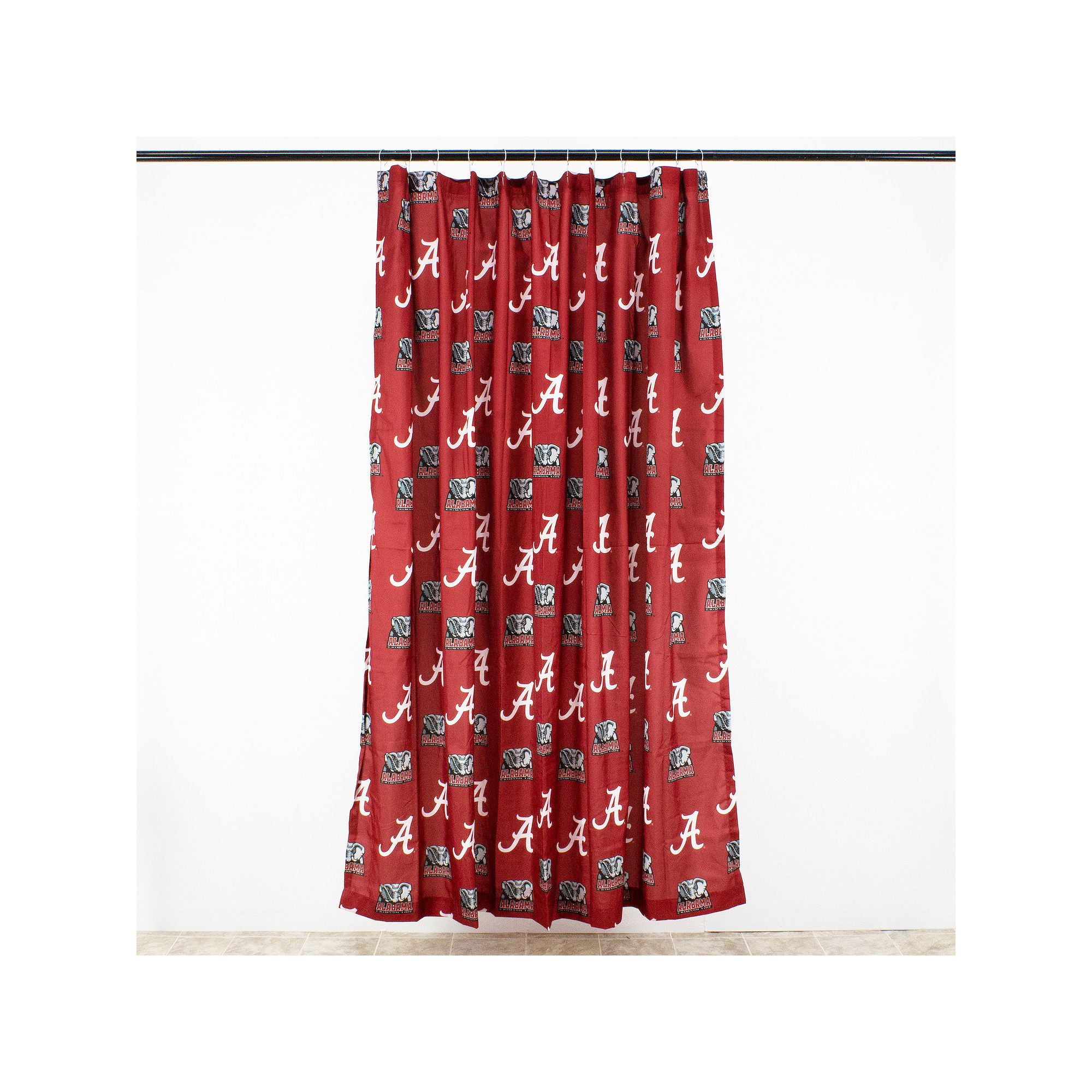 College Covers Alabama Crimson Tide Printed Shower Curtain Cover, Team
