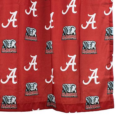 College Covers Alabama Crimson Tide Printed Shower Curtain Cover