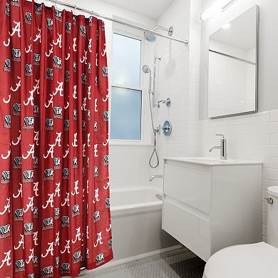 College Covers Alabama Crimson Tide Printed Shower Curtain Cover