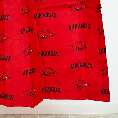 College Covers Arkansas Razorbacks Printed Shower Curtain Cover