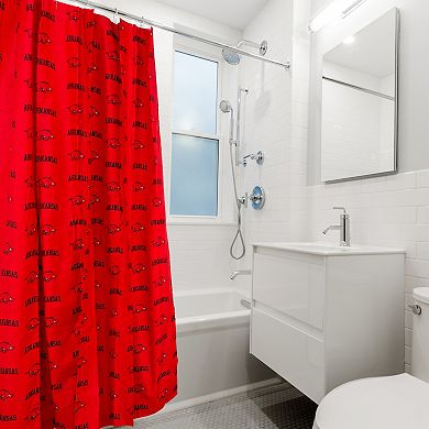 College Covers Arkansas Razorbacks Printed Shower Curtain Cover