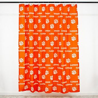 College Covers Clemson Tigers Printed Shower Curtain Cover