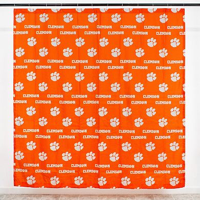College Covers Clemson Tigers Printed Shower Curtain Cover