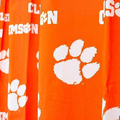 College Covers Clemson Tigers Printed Shower Curtain Cover