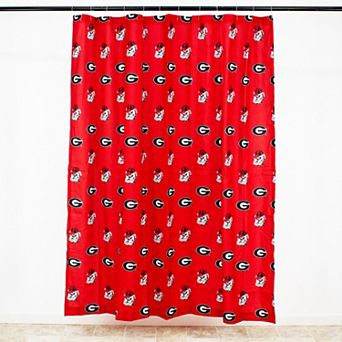 College Covers Georgia Bulldogs Printed Shower Curtain Cover