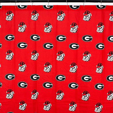 College Covers Georgia Bulldogs Printed Shower Curtain Cover