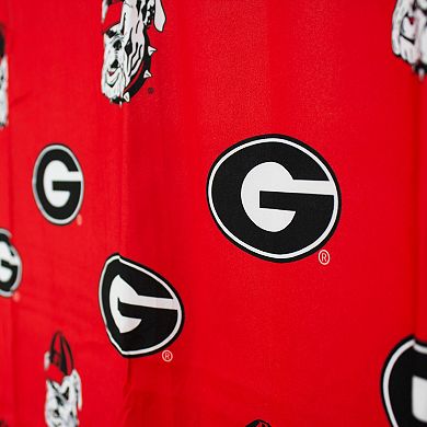 College Covers Georgia Bulldogs Printed Shower Curtain Cover