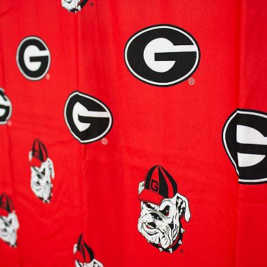 College Covers Georgia Bulldogs Printed Shower Curtain Cover