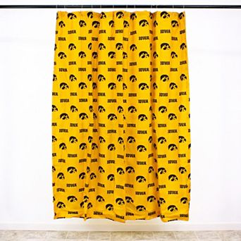 College Covers Iowa Hawkeyes Printed Shower Curtain Cover