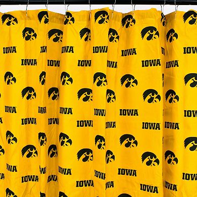 College Covers Iowa Hawkeyes Printed Shower Curtain Cover