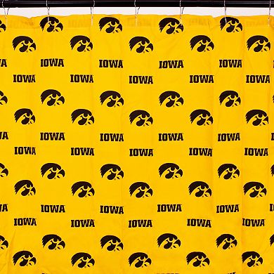 College Covers Iowa Hawkeyes Printed Shower Curtain Cover