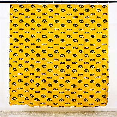 College Covers Iowa Hawkeyes Printed Shower Curtain Cover