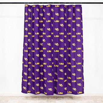 College Covers LSU Tigers Printed Shower Curtain Cover