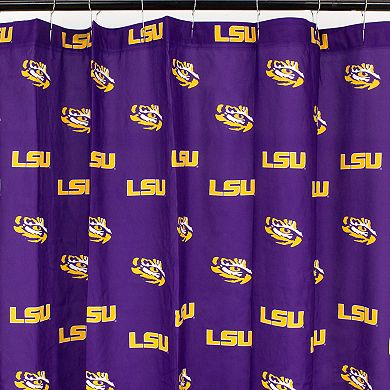 College Covers LSU Tigers Printed Shower Curtain Cover