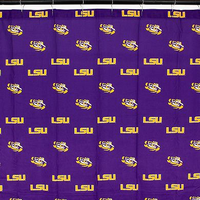 College Covers LSU Tigers Printed Shower Curtain Cover