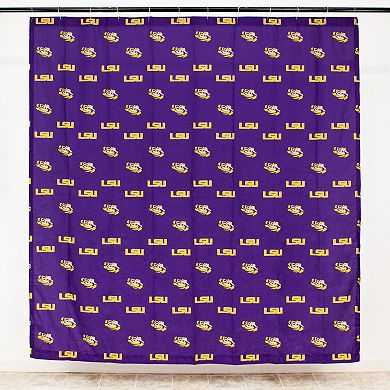 College Covers LSU Tigers Printed Shower Curtain Cover