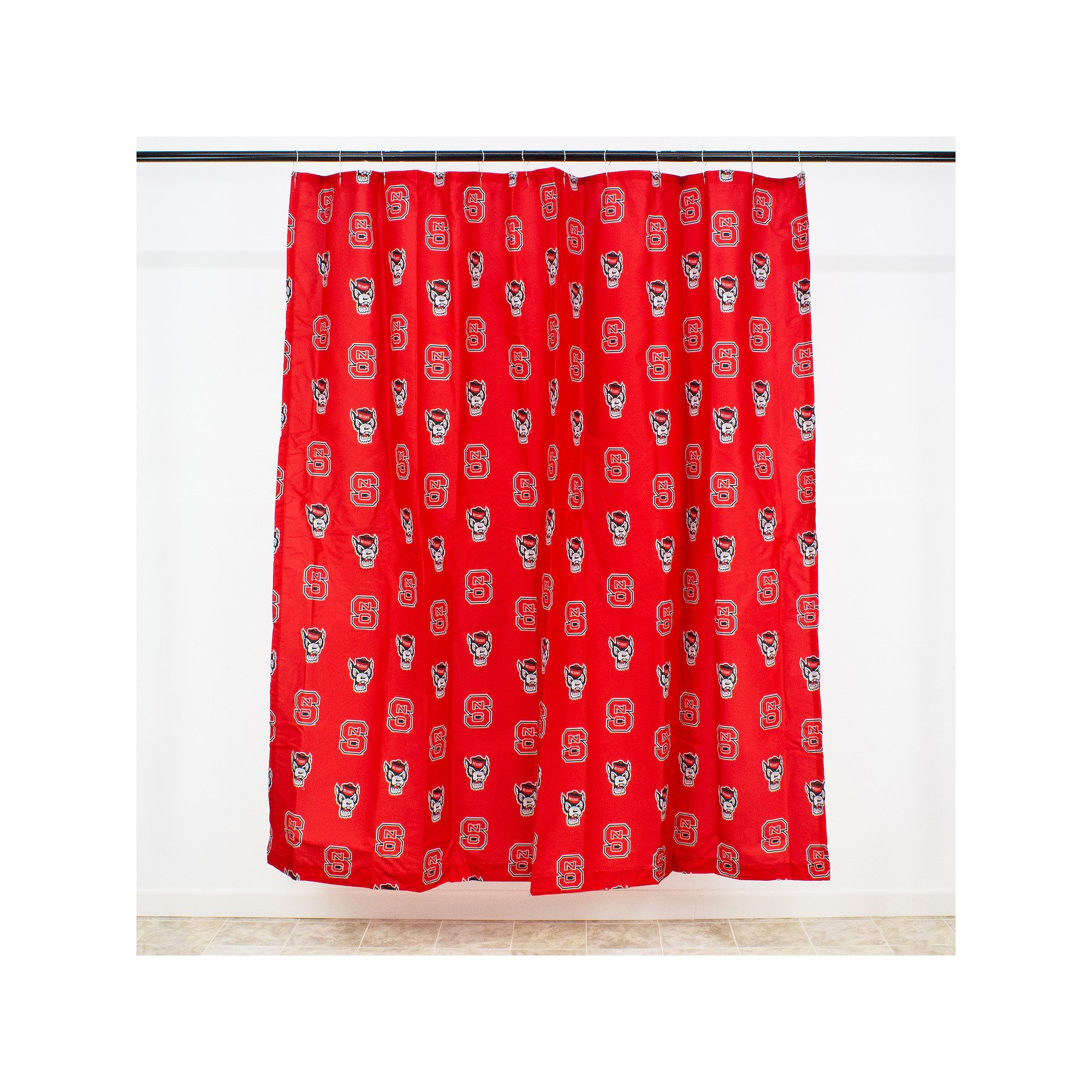 College Covers North Carolina State Wolfpack Printed Shower Curtain Cover, 