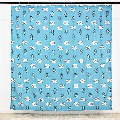 College Covers North Carolina Tar Heels Printed Shower Curtain Cover
