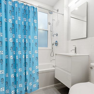 College Covers North Carolina Tar Heels Printed Shower Curtain Cover