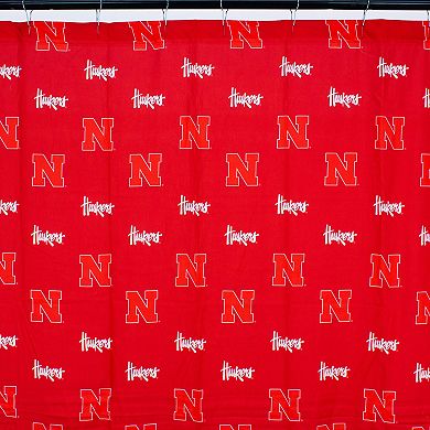 College Covers Nebraska Cornhuskers Printed Shower Curtain Cover