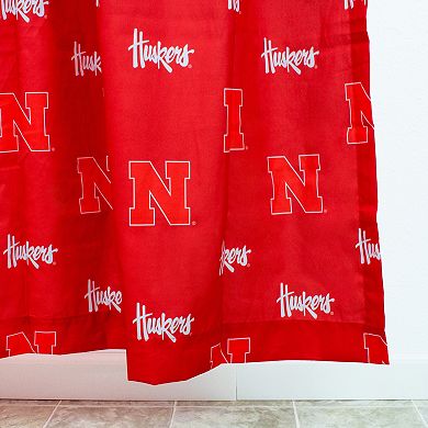 College Covers Nebraska Cornhuskers Printed Shower Curtain Cover
