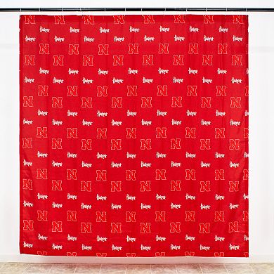 College Covers Nebraska Cornhuskers Printed Shower Curtain Cover
