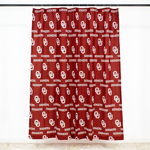 College Covers Oklahoma Sooners Printed Shower Curtain Cover