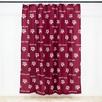 College Covers Texas A&M Aggies Printed Shower Curtain Cover