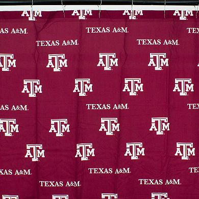 College Covers Texas A&M Aggies Printed Shower Curtain Cover