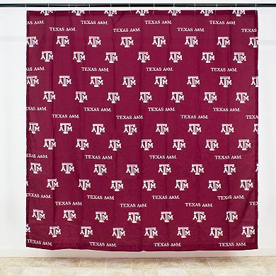 College Covers Texas A&M Aggies Printed Shower Curtain Cover