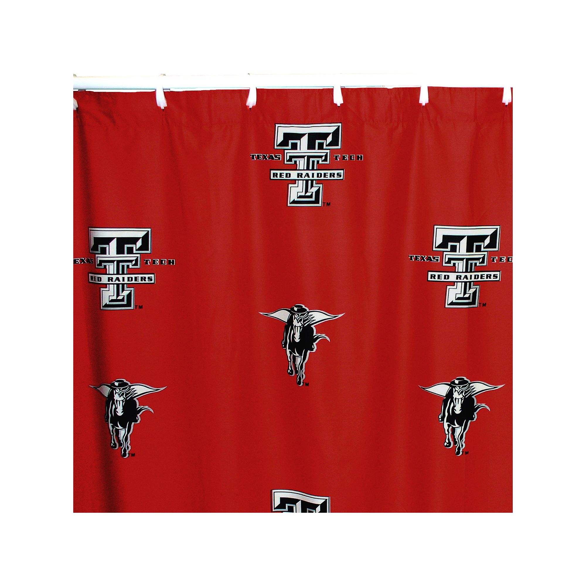 College Covers Texas Tech Red Raiders Printed Shower Curtain Cover, Team